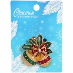 Брошь «Зимняя сказка - Шарики» 3,4*3,5 см