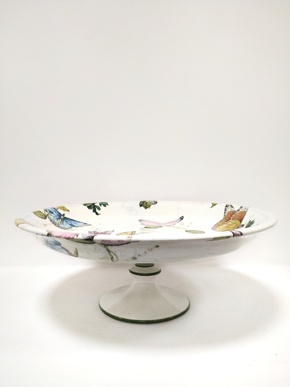 Блюдо на ножке Бабочки [Арт. 16835]
