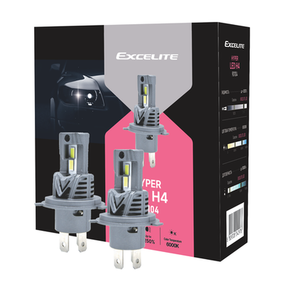 Лампа H4 LED 12V Hyper Excelite комплект сверхяркая светодиодная
