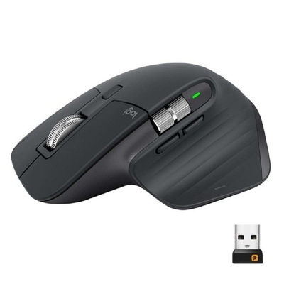 Мышь 910-006585/910-006559/910-006565 Мышь Logitech MX Master 3S Mouse Graphite Wireless графитовый оптическая (4000dpi) беспроводная BT/Radio USB (5but)