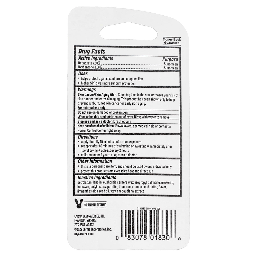 Carmex, Daily Care™, увлажняющий бальзам для губ, SPF 15, тесто для кексов, 4,25 г (0,15 унции)