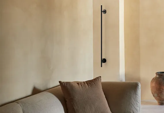 Бра Clock XL, 112 см, черный металл