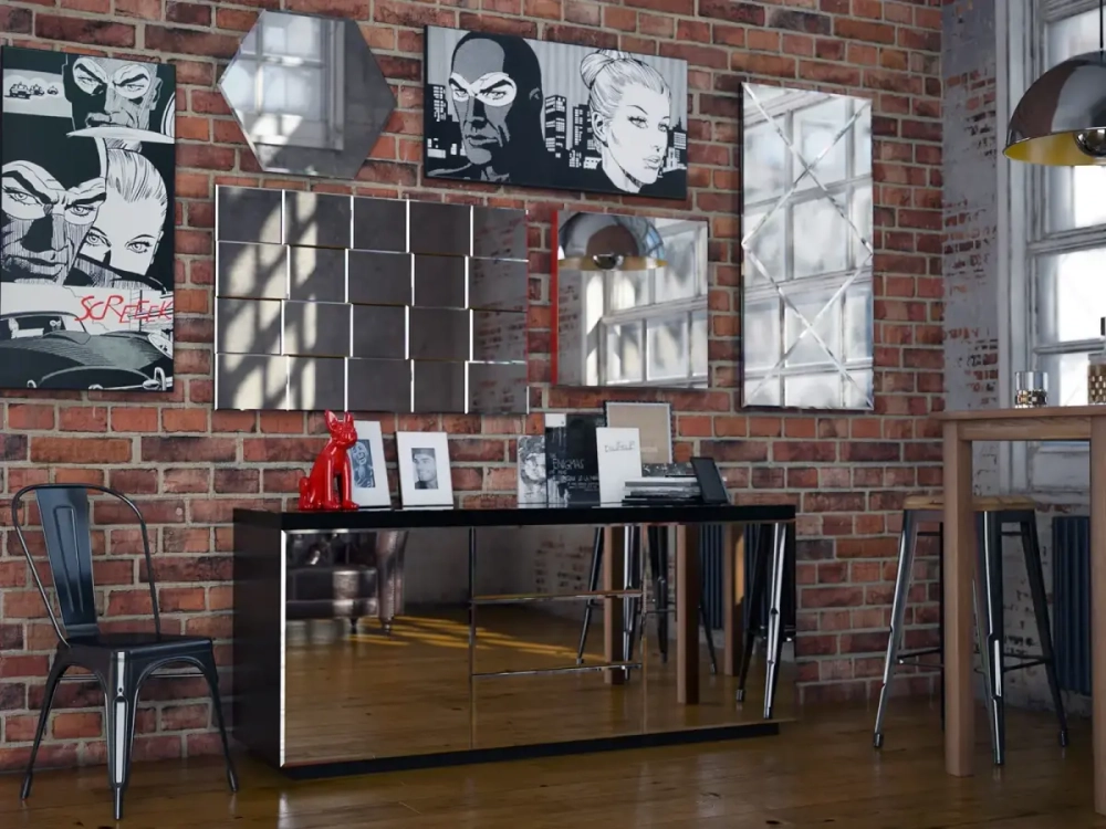 Зеркало настенное Facet 1200