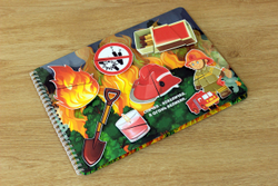 Пазлы на липучках "Осторожней будь с огнем утром, вечером и днем!"