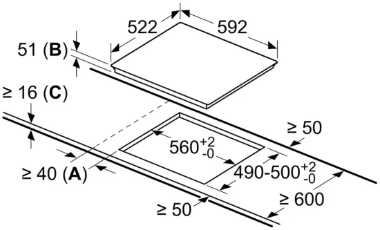 Электрическая варочная панель Bosch PVS651FC5E, черный