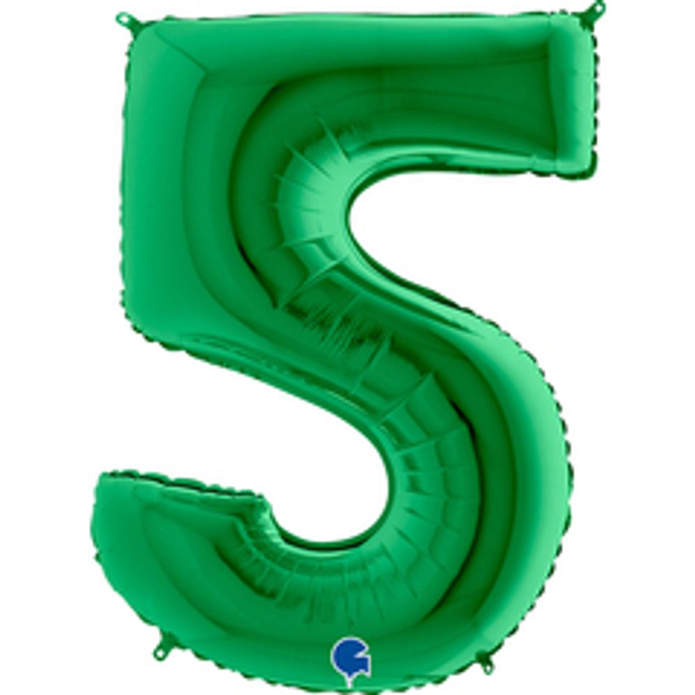 Г 40&quot; ЦИФРА 5 Green Зеленая