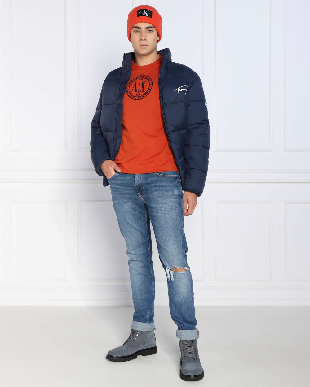 футболка Armani Exchange - оранжевый(6LZTLE ZJGAZ)