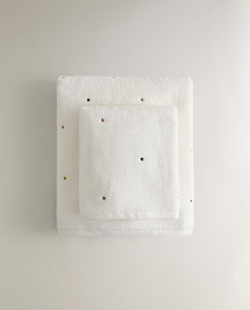 Zara Home Полотенце для лица и рук из хлопка, z amana biel · 1602/013