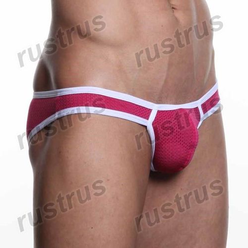 Мужские трусы брифы малиновые WANGJIANG WG00040