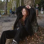 Худи Смерч оверсайз на молнии Флиска #7 черное