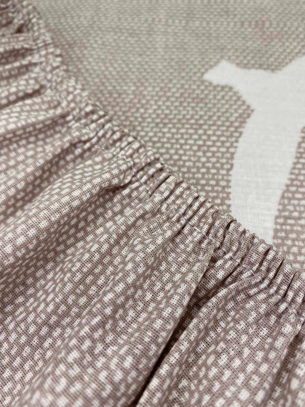 Простынь на резинке перкаль Сказка "Чайки" 120x200 см