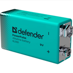 Батарейка Крона 6LR61-1B Alcaline PowerPulse 9V (1шт/блистер) Defender