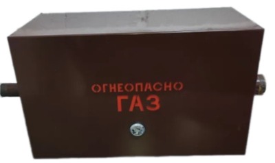 Шкафной газораспределительный пункт ГРПШ ОХТА-RF-25-1-ЛП (коричневый)