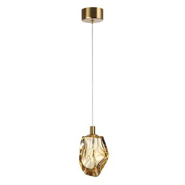 Подвес 4W 3000K 7111/4LC бронзовый/янтарный GEMME Odeon Light