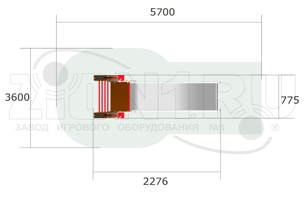 Детская горка Тропики Г039 для игровых площадок