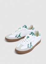 Кожаные женские кроссовки с замшевыми вставками Pepe Jeans