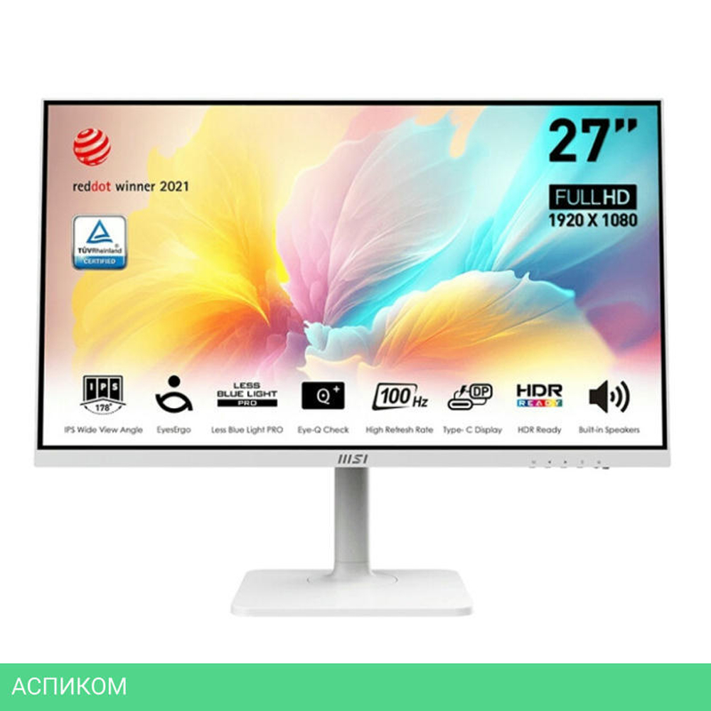 Монитор MSI Modern MD2712PW White (9S6-3PA49H-218)
