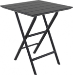 Стол пластиковый складной Siesta Contract Helen Folding Table 60, черный, 600х600х740 мм, черный