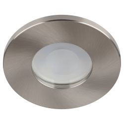 Встраиваемый светильник влагозащищенный ЭРА WR3 SN под лампу MR16 GU5.3 IP44 сатин/никель | 