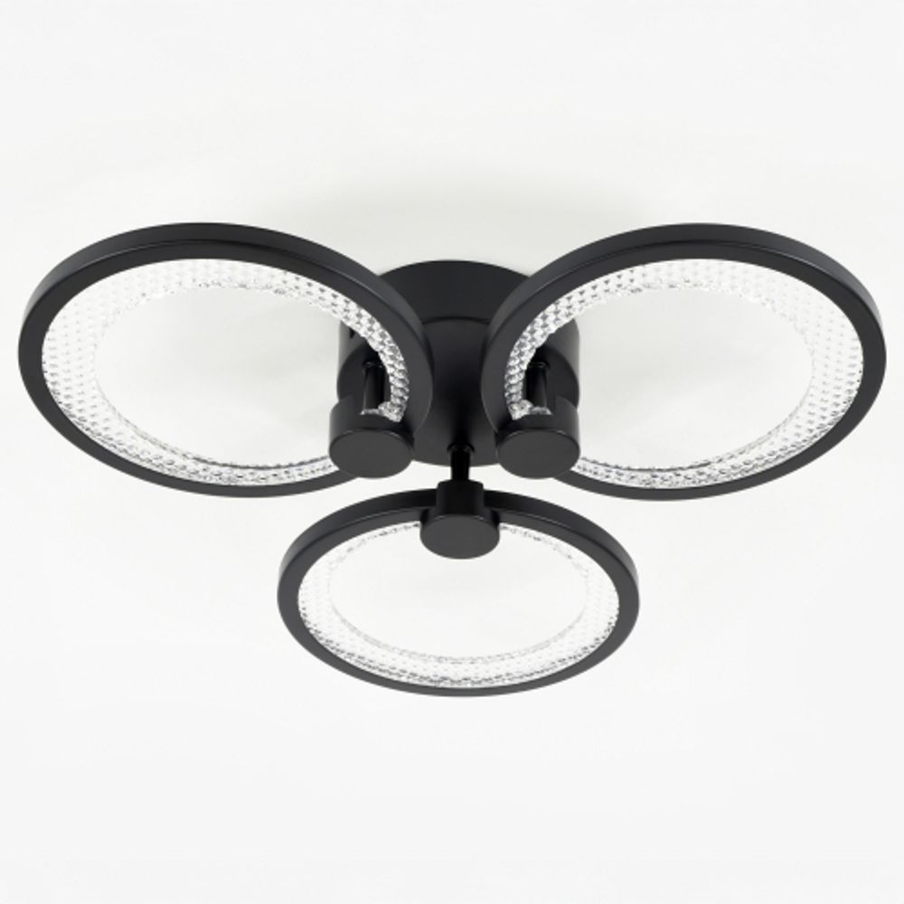 Светильник потолочный светодиодный ЭРА Модерн Odry CLL-1-46W 3K-6,5K RC BK с ДУ черный | Светильники SPB-6 с ДУ