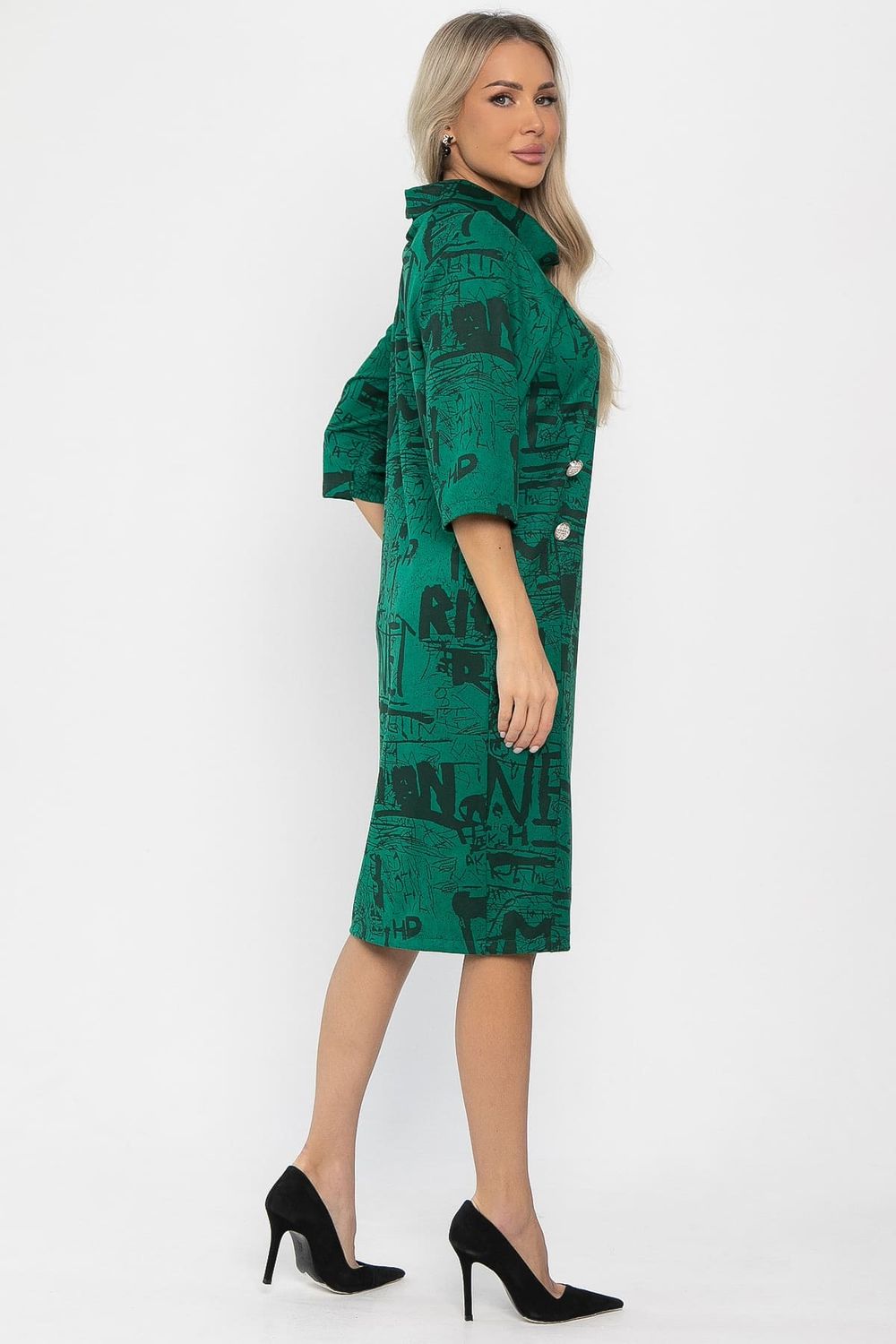 Платье трикотажное Конфетти (зеленое) П14295-18М LT Collection