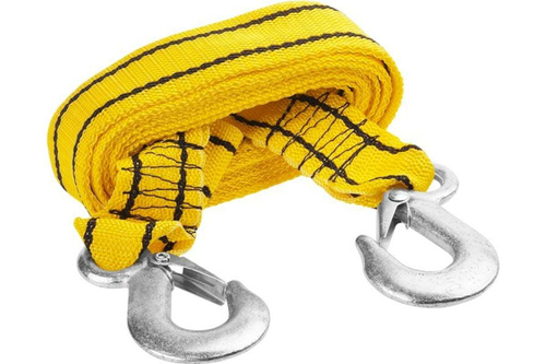 ТРОС БУКСИРОВОЧНЫЙ STAYER 2 КРЮКА СУМКА 4М 2,5Т 61207-2.5