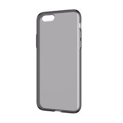 Силиконовый чехол Clean Case для iPhone 6 Plus, 6s Plus (Черно-прозрачный)