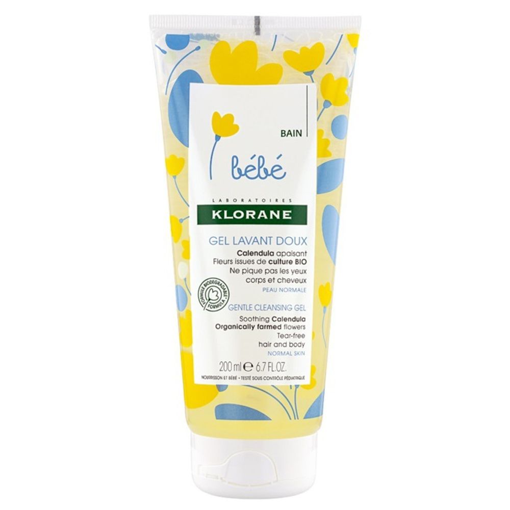 Klorane Bebe Гель очищающий для волос и тела