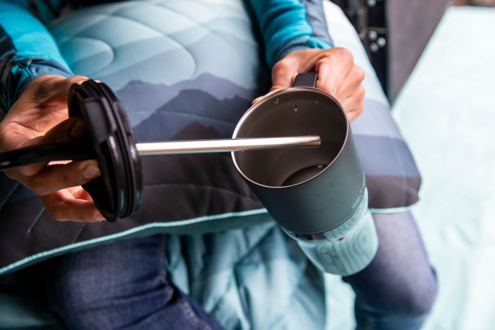 Термостакан Klean Kanteen Rise Tumbler 26oz Straw Lid (770 мл) Turquoise Kaleidoscope