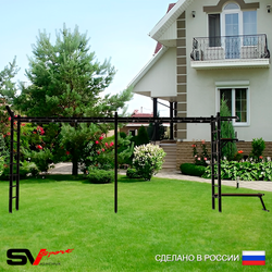 Уличная шведская стенка Sv Sport рукоход х 2 У50911 (Турник/Брусья/Скамья/Кронш бокс)