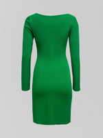 Платье A`Studio 2212 прямое с квадратным вырезом на груди и разрезом на ноге