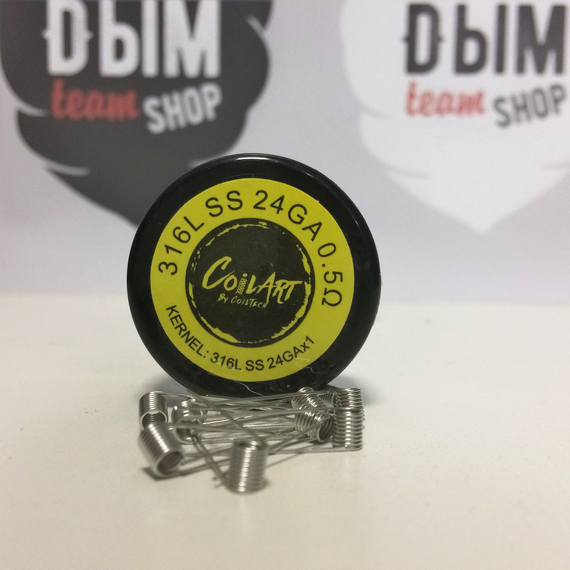 Спираль Coil Art Нержавейка SS316L 24GA 0.5 Ом