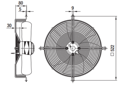 Вентилятор осевой S4E450-AP01-33