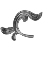 Стальной лист литьё, размеры: 130×145×4 мм, круг 12 мм, вес 0,232 кг. левый