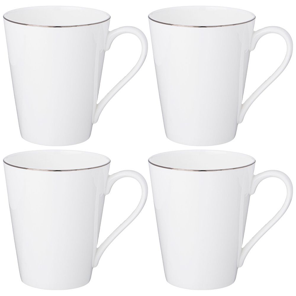 НАБОР КРУЖЕК LEFARD "КРИСТАЛ'' ПЛАТИНУМ 4 ШТ. 400 МЛ