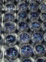 Хлопья - слюда 88807 Полуночно-чёрный голографик - для литья изделий и творчества