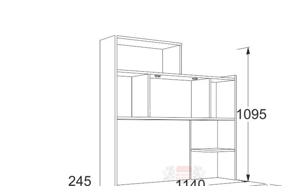 Омега 18 Полка настольная