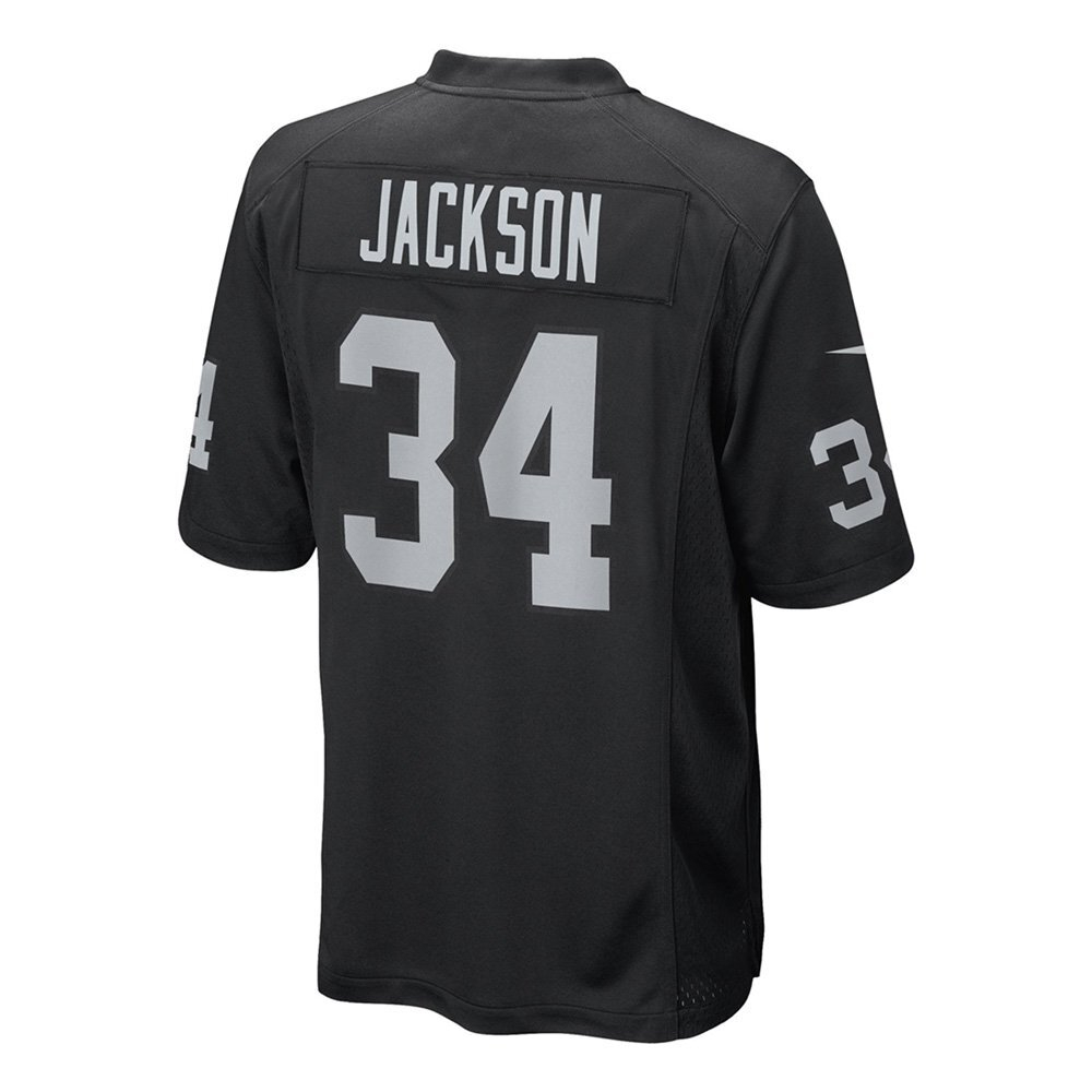 Футболка Nike Home Game Jersey Throwback Player Oakland Raiders #34 Bo Jackson Black