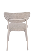 Стул обеденный Ayla бежево-зеленый кремовые ножки