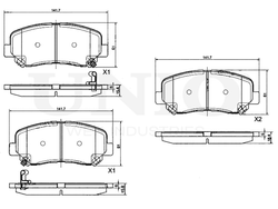 Колодки тормозные диск. передние UNIO BRP-20001