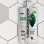 Эпоксидная двухкомпонентная затирка для плиточных швов DEMEX I Серый хаки