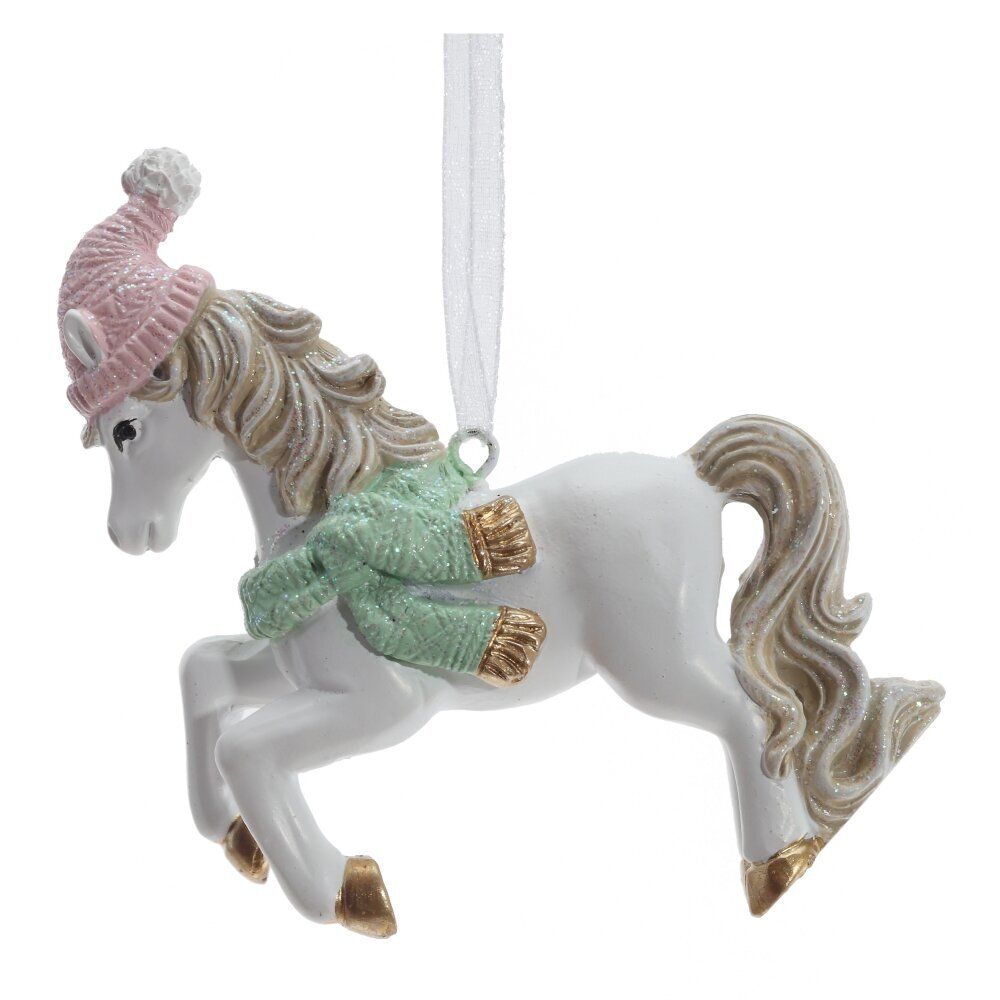 GAEM Фигурка декоративная подвесная "Лошадка", L9 W2 H8,5 см, 2в.