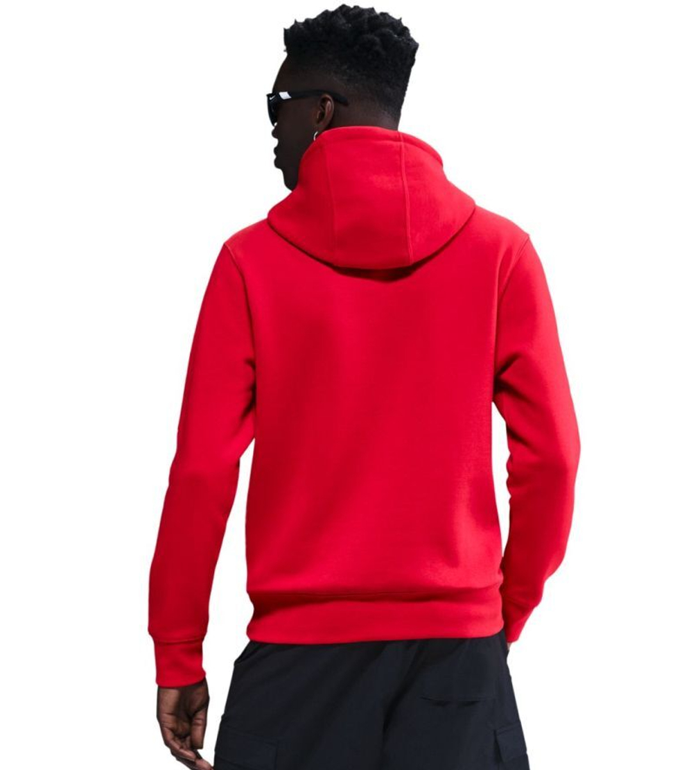 Мужская теннисная кофта Nike Club Fleece Pullover - university red/university red/white