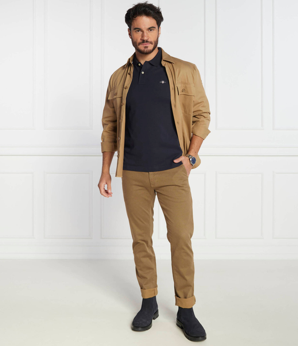 Поло Gant - темно-синий(2220)