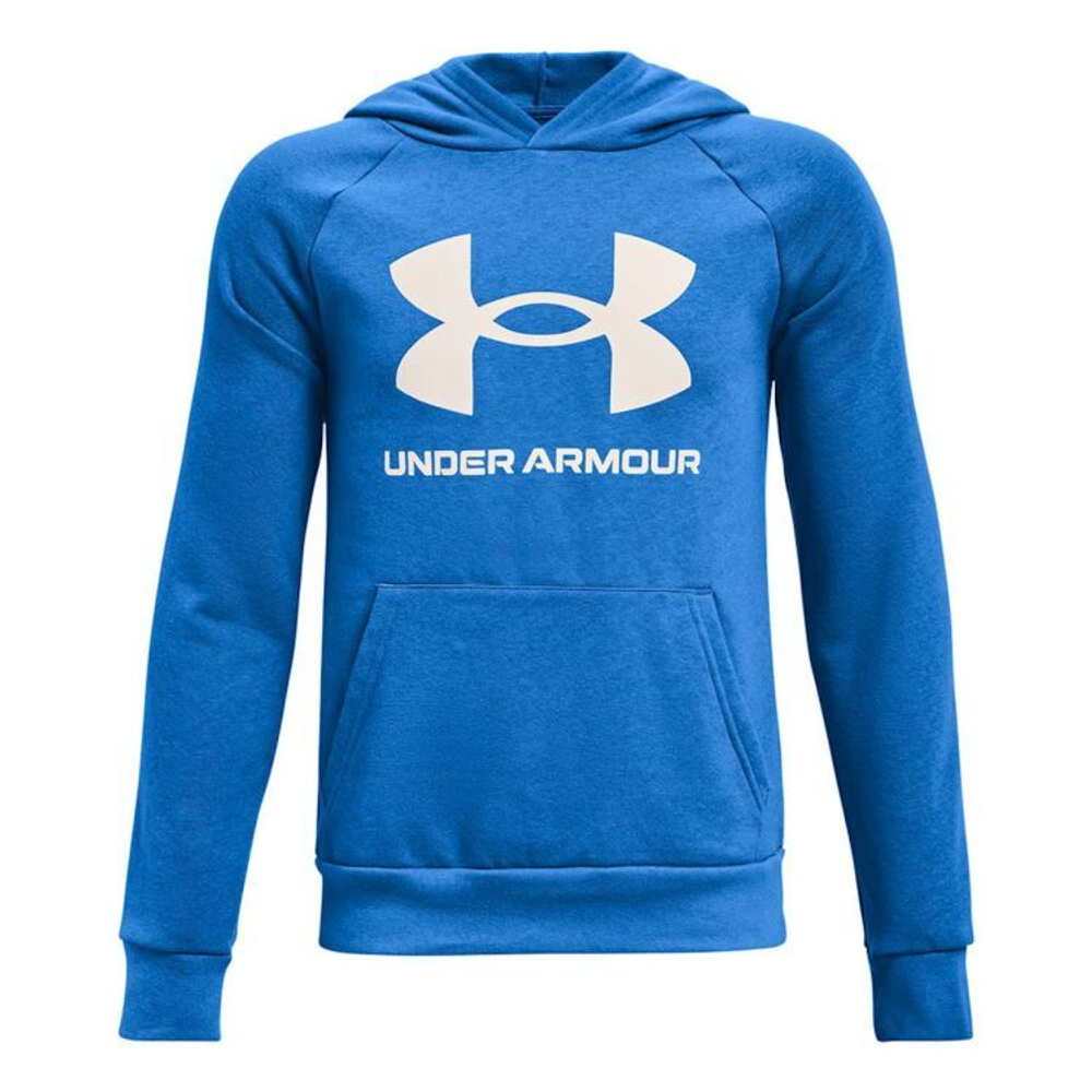 Детская теннисная толстовка Under Armour Rival Fleece Hoodie - blue