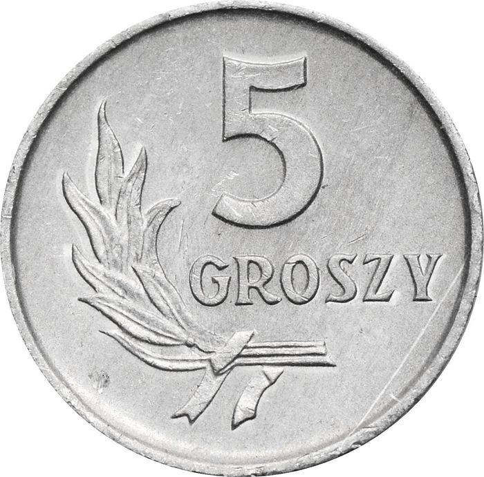 5 грошей 1958-1972 Польша