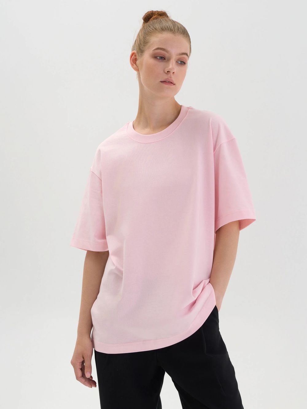 Футболка FOS плотная Розовая