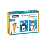 Фреска из песка №9 "Пингвин-Снеговик" (Развивашки)