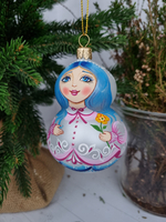 Матрешка стеклянная "Мальвина"