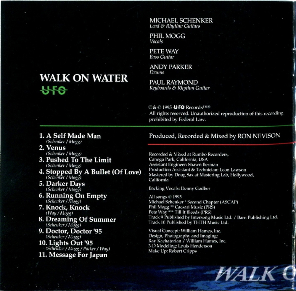 UFO / Walk On Water (CD)